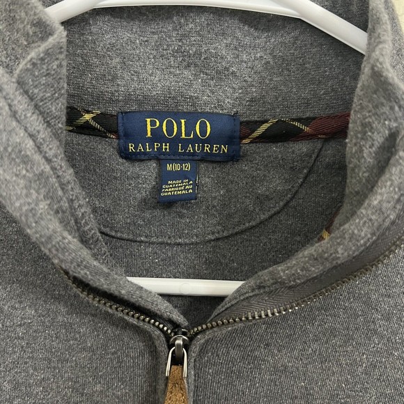 Polo Ralph Lauren Boys Sweatshirt Size M 10-12 1/4 Zip Pullover Gray - Picture 4 of 8